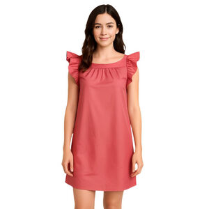 Red Valentino Pink Ruffle Sleeve Cocktail Dress US 2 Soft Sheen Italy